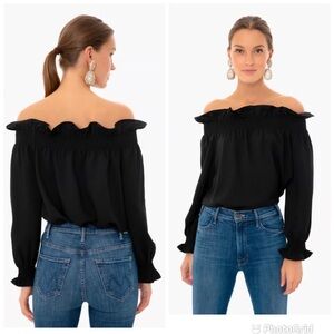 Tuckernuck  Black Off-Shoulder Marguerite Top